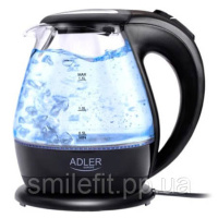 Чайник електричний скляний Adler AD 1224 1.5л 1850Вт