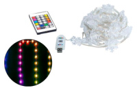 Гирлянда USB «Снежинка» мультицвет 16 режимов с пультом 50Led х 5м (116458)