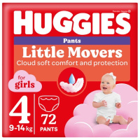 Подгузники Huggies Little Movers/Pants 4 (9-14 кг) Box для девочек 72 шт (5029053564098)