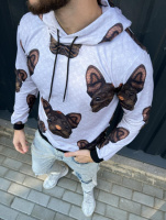 Чоловіче біле худі