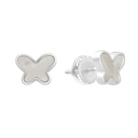 Серебряные серьги CatalogSilver с натуральным перламутром (2193005)