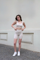 Комплект жіночий «Vera» топ + велосипедки бежеві (1047805883)