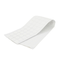 Изоляционная бумага в кольце для аккумуляторов РЕТ 21700, высокая термостойкость, клеевая основа, White ( 92шт в ленте, цена за ленту)