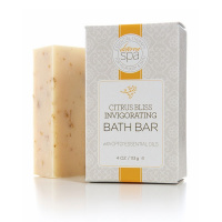 (СКИДКА 50%) CITRUS BLISS INVIGORATING BATH BAR / Тонизирующее кусковое мыло «Цитрусовая нега», 113 гр