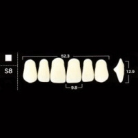 Гарнитур акриловых зубов, форма S8, 28 шт D2