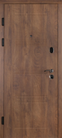 Двері вхідні квартира РУБІЖ Горизонт Зріз дерева коньячний