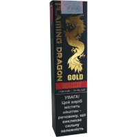 Flaming Dragon Gold Полуничне морозиво 1500 тяг 5% 5 мл Оригінал. Одноразова електронна сигарета 1100 мАч Одноразка Elf