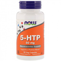 5-HTP (Гидрокситриптофан), 50 мг, Now Foods, 90 вегетарианских капсул