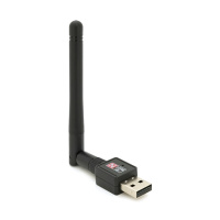 Беспроводной сетевой адаптер с антенной 2DBI Wi-Fi-USB Merlion LV-UW02RK-2DB,8188  802.11bgn, 150MB, 2.4 GHz, WIN7/XP/Vista/2K/MAC/LINUX, Blister Q200