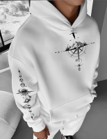 Худі з ДТФ оверсайз унісекс не утеплене стильне