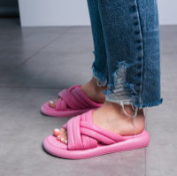 Шлепанцы женские Fashion June 3622 39 размер 25 см Розовый