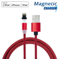 Магнитный кабель Lightning X-Cable 2А Красный магнитный шнур для зарядки айфона - лайтнинг кабель 1 м