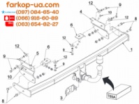 Тягово-сцепное устройство (фаркоп) Kia Carens (2013-2019)