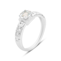 Серебряное кольцо CatalogSilver с натуральным топазом 0.87ct, вес изделия 2,97 гр (2166115) 18 размер