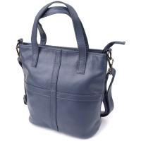 Красивая женская сумка из натуральной кожи Vintage 22995 Синий