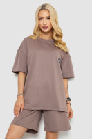 Костюм жіночий повсякденний, колір мокко, 241R5004