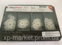 Диски шлифовальные RubyPlaton 80 шт + мандрель, No3966 БІЛІ (полірування) 14мм