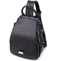 Женский рюкзак из натуральной кожи Vintage 23056 Черный