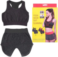Костюм для йоги топ + шорти Yoga Wear Suit Slimming