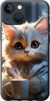 Чехол на iPhone 13 Mini White cat 5646u-2373