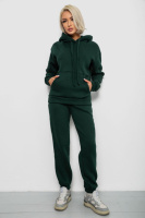 Спортивний костюм жіночий на флісі, колір темно-зелений, 247R2039