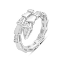 Серебряное кольцо CatalogSilver с фианитами, вес изделия 4,78 гр (2177579) 17.5 размер