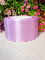Атласная лента/ 5 см/ 23 метра/ лавандовый светлый