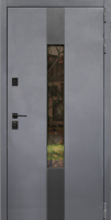 Двері вхідні HYGGE COTTAGE Crystal RAL 7121 860x2050 АКЦІЯ