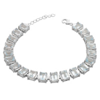 Серебряный браслет CatalogSilver с натуральным топазом 24.425ct, вес изделия 17,66 гр (2190929) 1720 размер