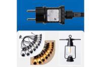 Гірлянда «Лампи підвісні» (SFK-49) (Вулична, 220V, теплий колір)