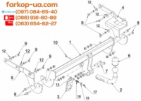 Тягово-сцепное устройство (фаркоп) Toyota Yaris (hatchback) (2014-2020)