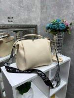 Беж - молодіжний якісний клатч Lady Bags на два відділення з двома знімними ременями (0439)