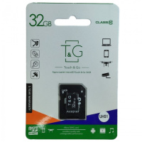 Карта памяти T&G microSDHC 32Gb UHS-1 (Class 10) + Adapter SD