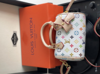 Сумка Louis Vuitton Nano Speedy  білий моногам