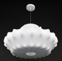 Люстра подвесная на 1 лампочку 28040 Белый 40-200х60х60 см.