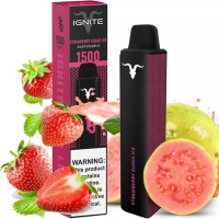 IGNITE Strawberry Guava Ice 1500 затяжок, 5% нікотин, об'єм рідини 5,1 мл. Одноразка Ігнайт. Оригінал.