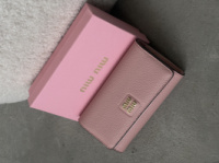 Гаманець Miu Miu великий рожевий