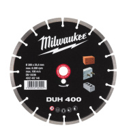Диск алмазний MILWAUKEE DUH 400, діаметр 400мм (залізобетон, цегла)