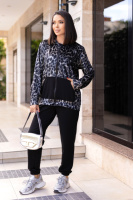 Леопардовий спортивний костюм демісезонний «Kaspi» | Норма і батал | Розпродаж моделі 54-56