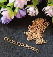 Удлинители. Длина - 5 см. Упаковка 10 шт. Цвет - золото