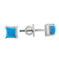 Серебряные серьги CatalogSilver с опалом (2085560)