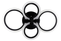 Люстра светодиодная потолочная LED светильник для квартиры на потолок лэд с пультом 25606 Черный 10х39х61 см.