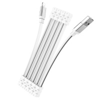 Кабель Hoco U103 USB to Lightning 1m white