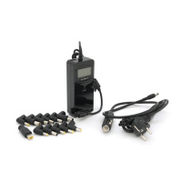 Универсальное АЗУ 90W, корпус - пластмасса, ручная регулировка, 8 разъемов,LCD - дисплей, BOX