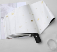 Мини-зонт складной Корона белая 7837 95 см