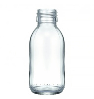 Флакони скляні 100 мл прозорі круглі