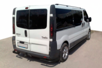 Задние уголки AK003 Черные (нержавейка) для Opel Vivaro 2001-2015 гг
