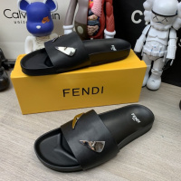 Шлепанцы Fendi Monster Eyes Black/Silver