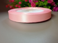 Атласная лента/ 1,2 см/ 23 метра/ розовый