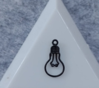 Подвеска/ Размер - 2×1см. Цвет - черный. Цена за 1 шт.